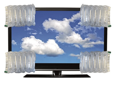 tv_with_corners_on TV with inflatable corner bags