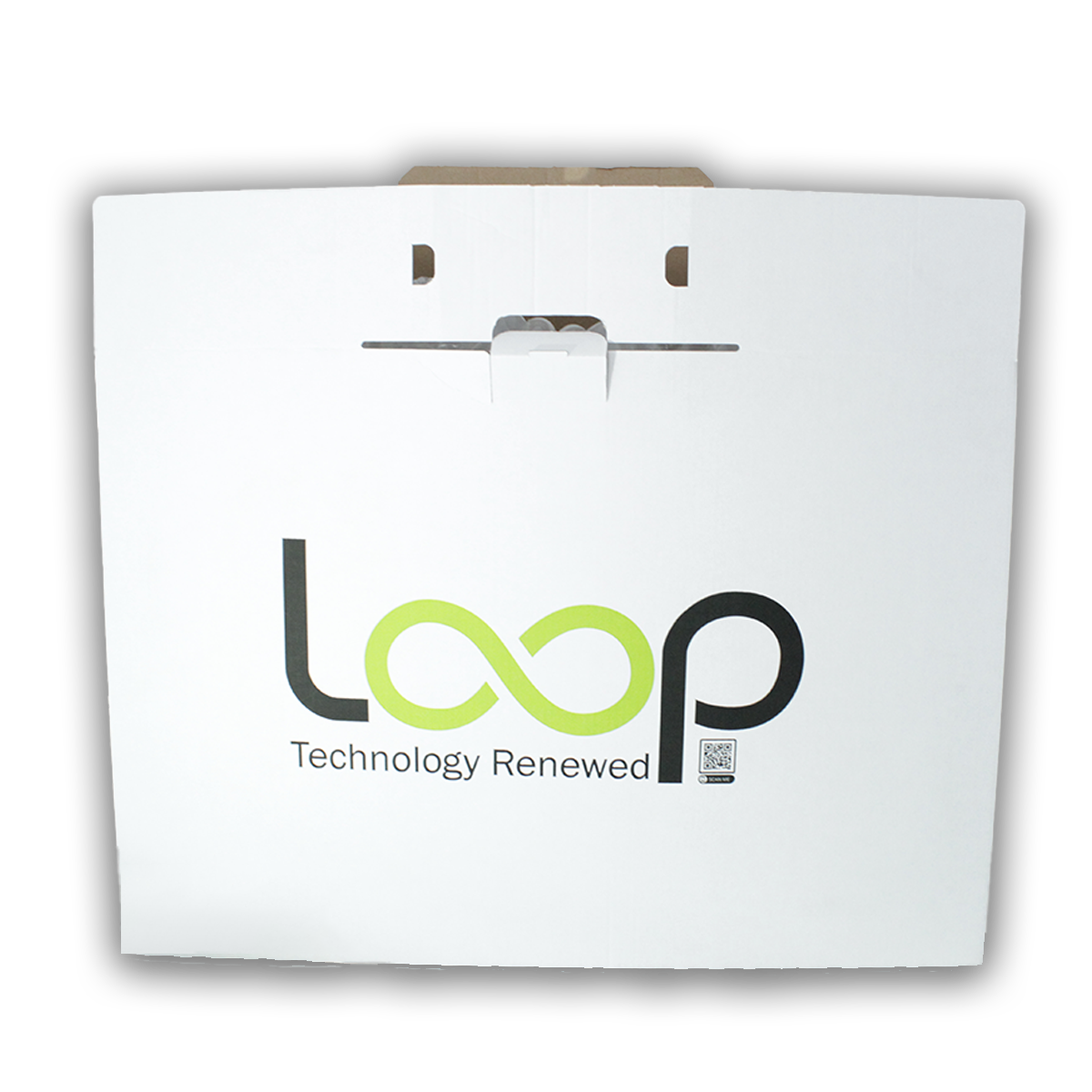 Loop custom cardboard box